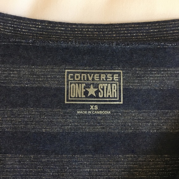NYE Converse Navy & Silver metallic Tank CLEARANCE - Picture 4 of 5